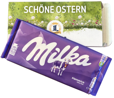 Grußschokolade Ostern
