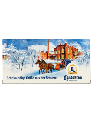 Schokoladige Grußkarte Weihnachten